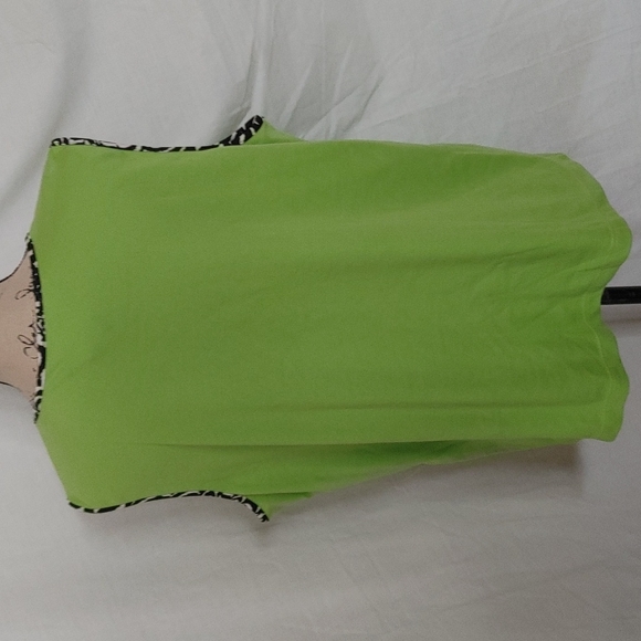 CAFE AU LAIT GREEN SLEEVELESS TOO SZ 2X - Picture 3 of 5